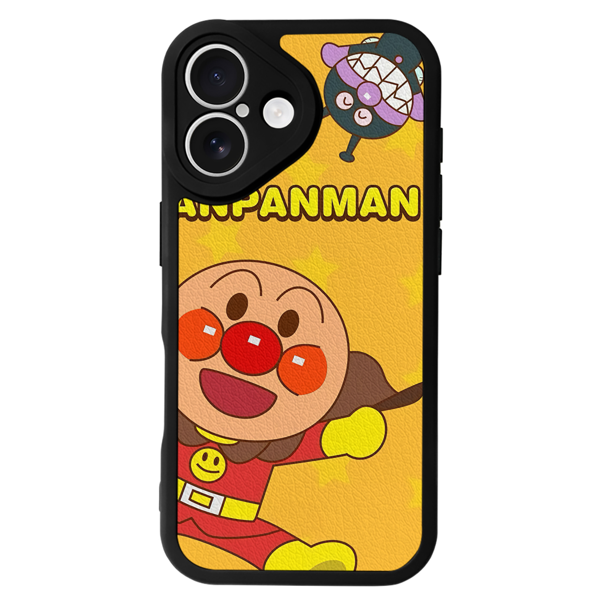（画像用） アンパンマン Anpanman 【iPhone 16シリーズ対応】シリコンスマホケース（レザー調） 材質：シリコン